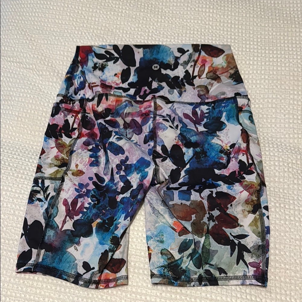 RBX Blue and Purple Bike Shorts high waist for extra support - Picture 4 of 4